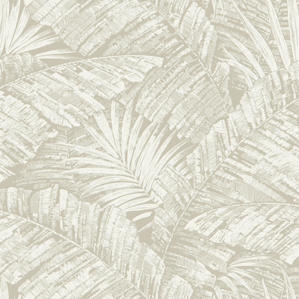 Sample - W4249-16 | Kravet Design, Beige Tropical - Kravet Design Wallpaper - W4249.16.0