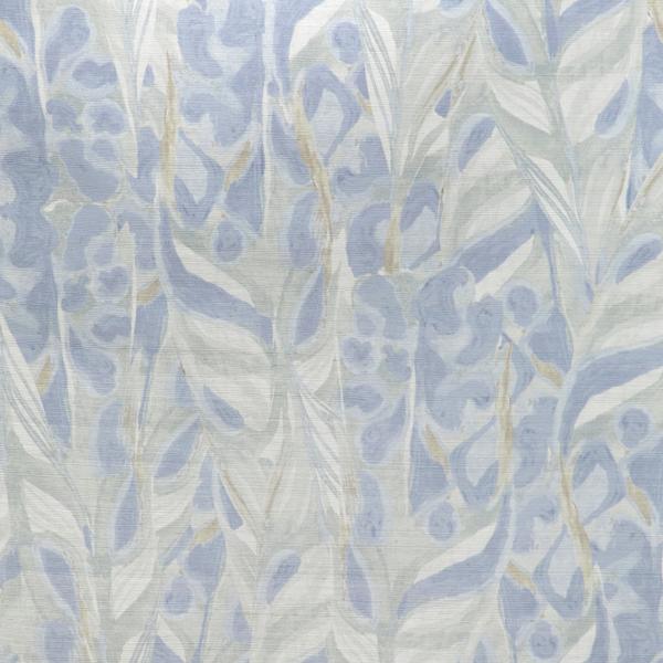 Sample - W4251-11 | Caspia Wp, Blue Botanical - Kravet Couture Wallpaper - W4251.11.0