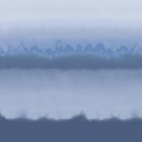 Sample - W4252-815 | Colorscape Panel, Blue Ombre - Kravet Wallpaper - W4252.815.0