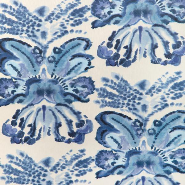 Sample - W4254-510 | Rorschach Wp, Blue Abstract - Kravet Couture Wallpaper - W4254.510.0
