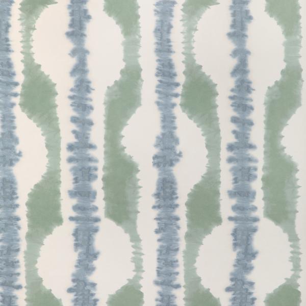 Sample - W4255-1315 | Rhea Wp, Green Stripes - Kravet Couture Wallpaper - W4255.1315.0