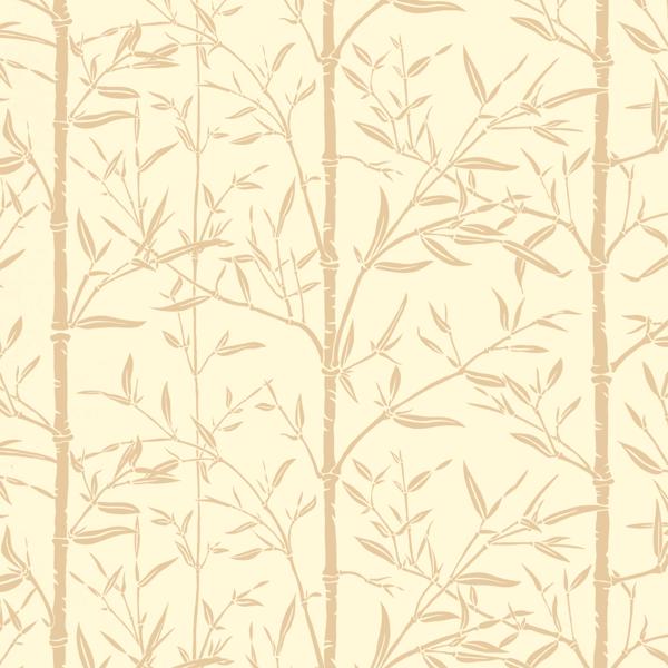 Sample - W4258-16 | Bamboo Wp, Beige Botanical - Kravet Couture Wallpaper - W4258.16.0