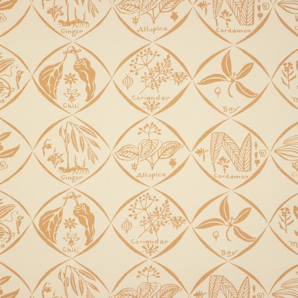Sample - W4262-404 | Spices Wp, Gold Novelty - Kravet Couture Wallpaper - W4262.404.0