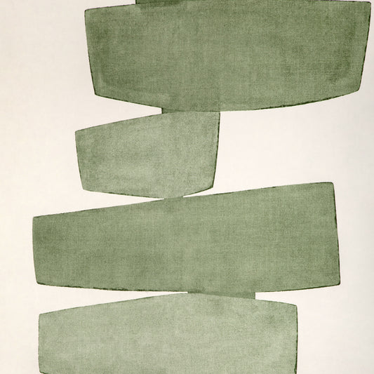 Purchase W4266-303 Stacked Wp, Olive Green Modern - Kravet Couture Wallpaper - W4266.303.0