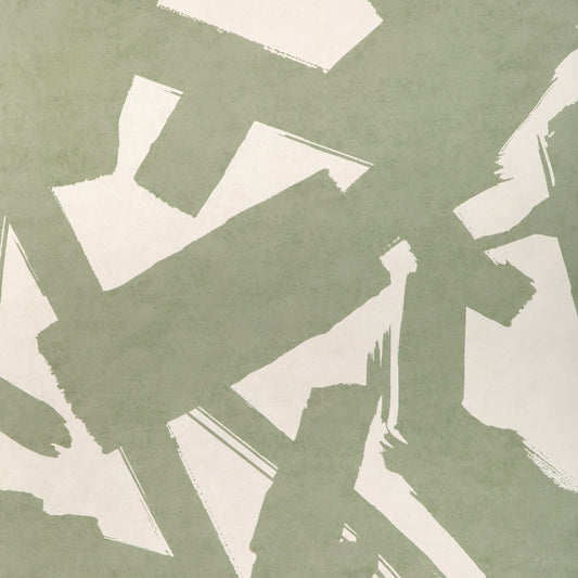Purchase W4267-31 Bold Lines Wp, Olive Green Abstract - Kravet Couture Wallpaper - W4267.31.0