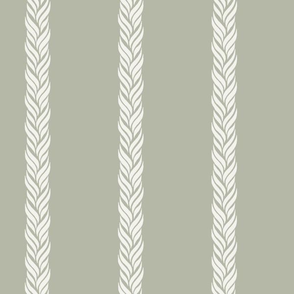 Sample - W4278-3 | Kravet Design, Green Stripes - Kravet Design Wallpaper - W4278.3.0
