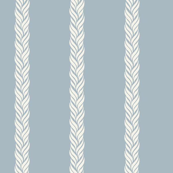 Sample - W4278-5 | Kravet Design, Blue Stripes - Kravet Design Wallpaper - W4278.5.0