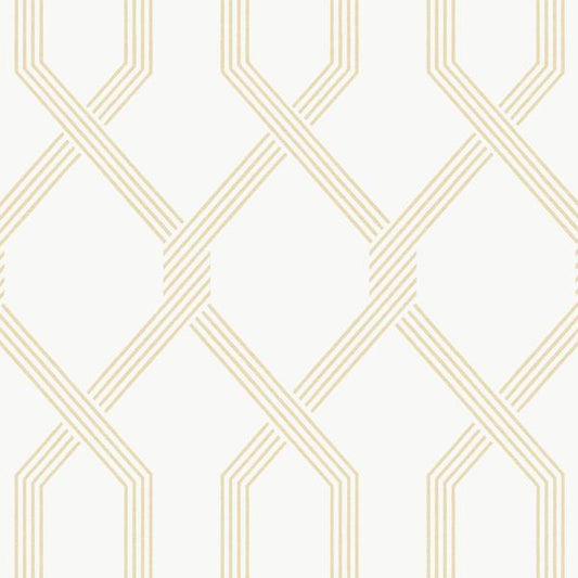 Purchase W4279-14 Kravet Design, Yellow Trellis - Kravet Design Wallpaper - W4279.14.0