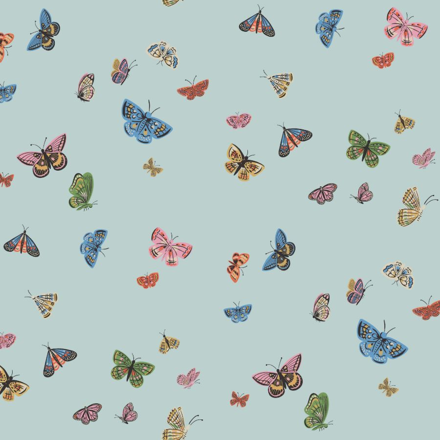 Sample - W4289-517 | Kravet Design, Multi Insects - Kravet Design Wallpaper - W4289.517.0
