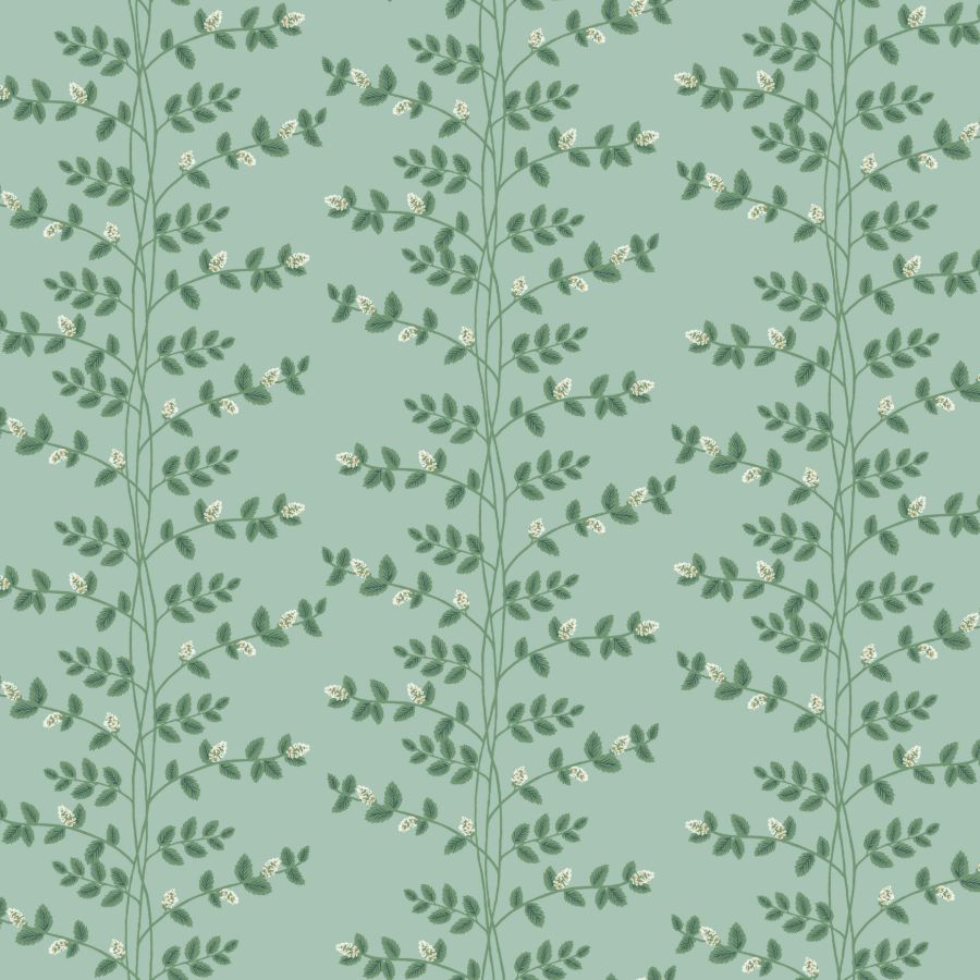 Sample - W4290-313 | Kravet Design, White Botanical - Kravet Design Wallpaper - W4290.313.0