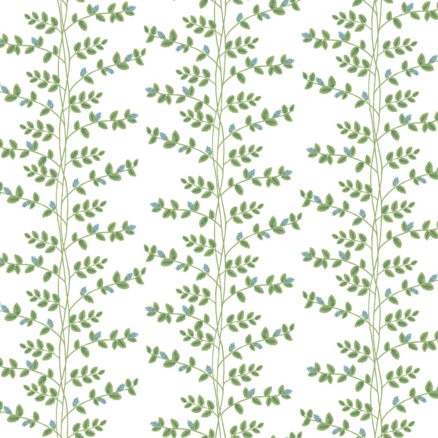 Sample - W4290-315 | Kravet Design, Green Botanical - Kravet Design Wallpaper - W4290.315.0