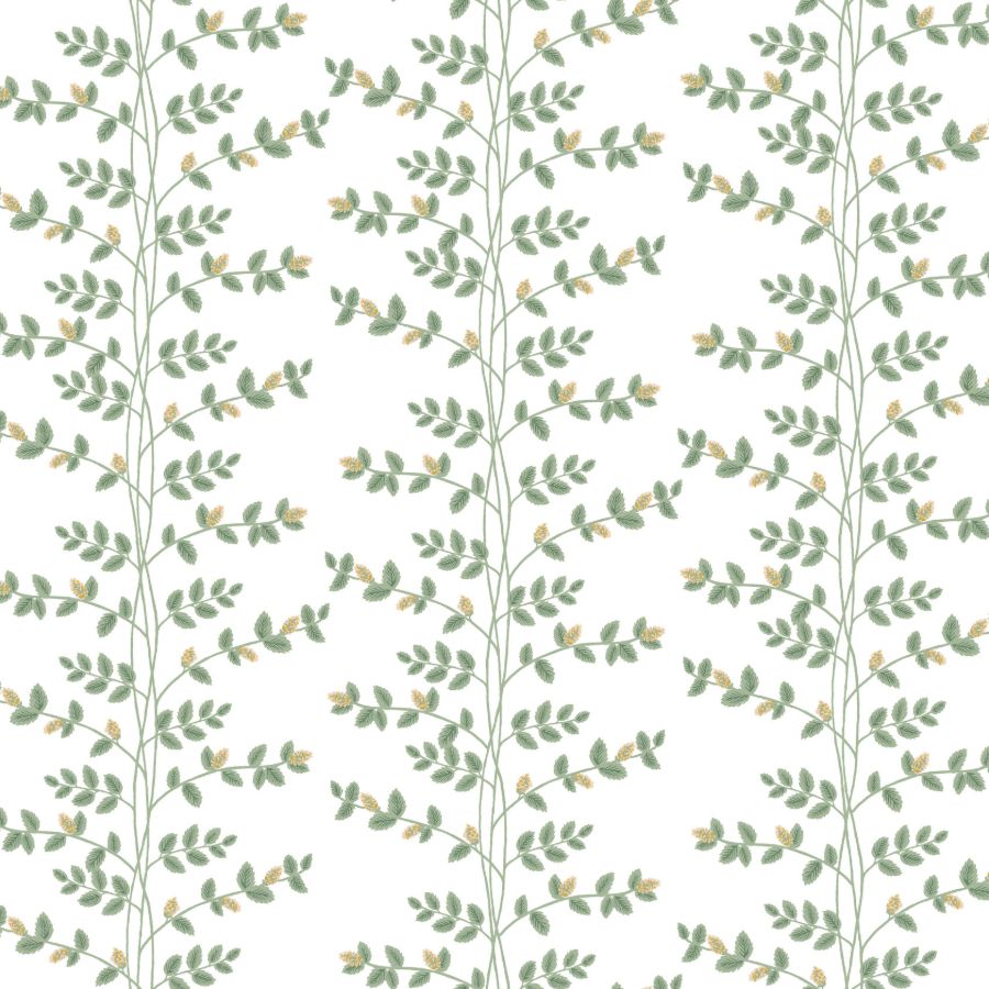 Sample - W4290-316 | Kravet Design, Green Botanical - Kravet Design Wallpaper - W4290.316.0