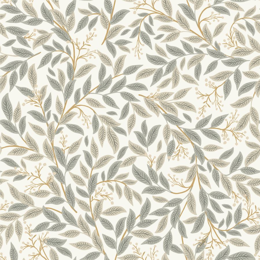 Sample - W4293-11 | Kravet Design, Taupe Botanical - Kravet Design Wallpaper - W4293.11.0