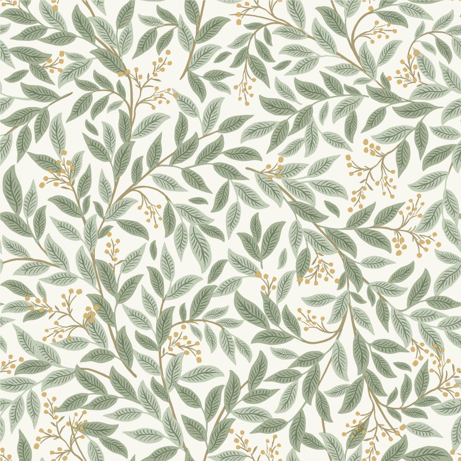 Sample - W4293-340 | Kravet Design, Gold Botanical - Kravet Design Wallpaper - W4293.340.0
