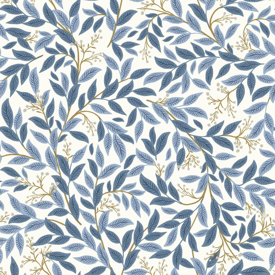Sample - W4293-51 | Kravet Design, White Botanical - Kravet Design Wallpaper - W4293.51.0