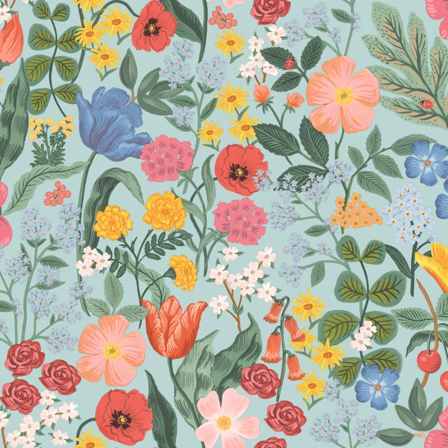 Sample - W4296-517 | Kravet Design, Pink Floral - Kravet Design Wallpaper - W4296.517.0