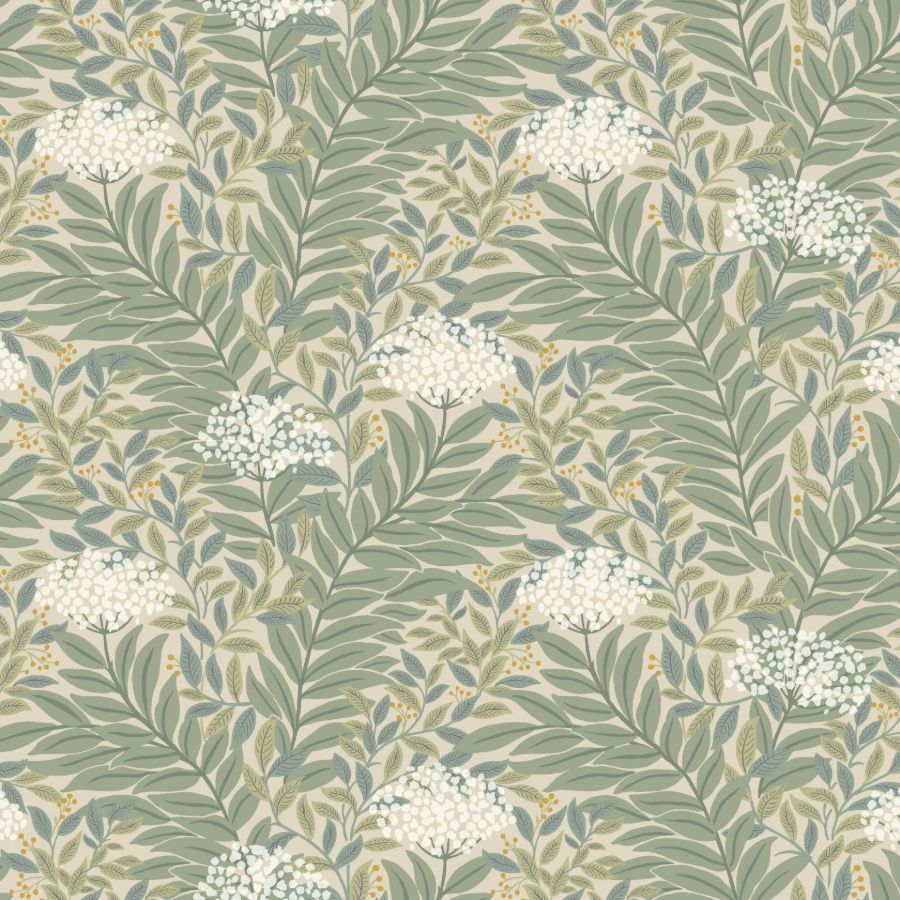 Sample - W4297-316 | Kravet Design, Beige Botanical - Kravet Design Wallpaper - W4297.316.0