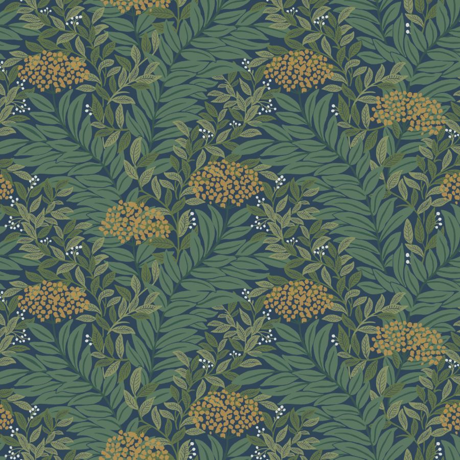 Sample - W4297-540 | Kravet Design, Gold Botanical - Kravet Design Wallpaper - W4297.540.0