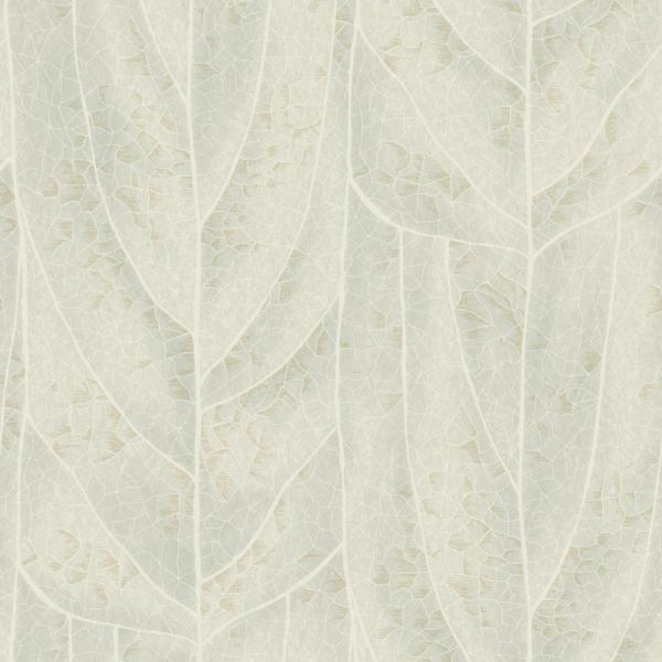 Sample - W4308-15 | Kravet Design, Green Botanical - Kravet Design Wallpaper - W4308.15.0