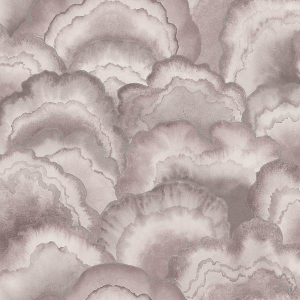 Sample - W4313-110 | Kravet Design, Purple Abstract - Kravet Design Wallpaper - W4313.110.0