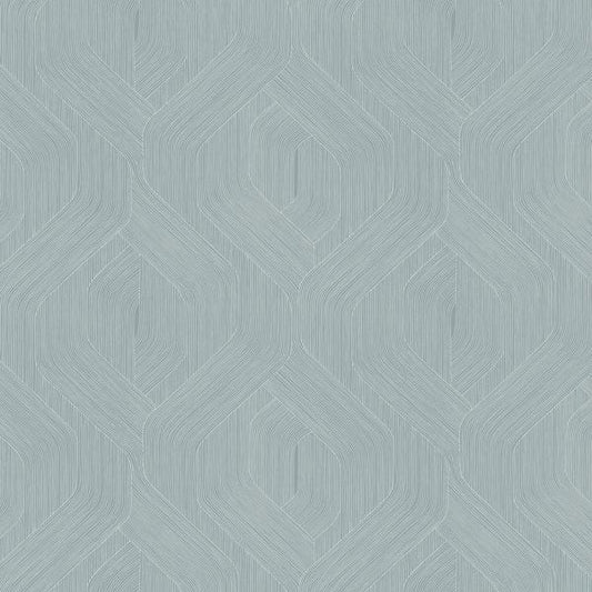 Purchase W4314-15 Kravet Design, Blue Geometric - Kravet Design Wallpaper - W4314.15.0