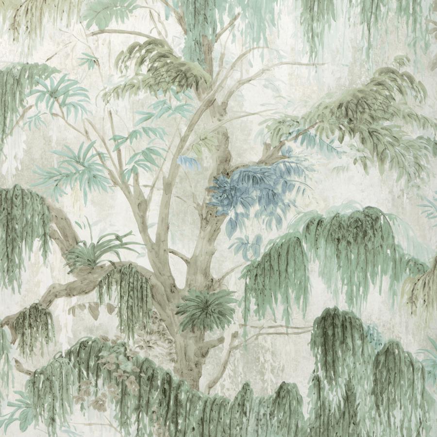 Purchase W4331-530 Kravet Design, Green Trees - Kravet Design Wallpaper - W4331.530.0
