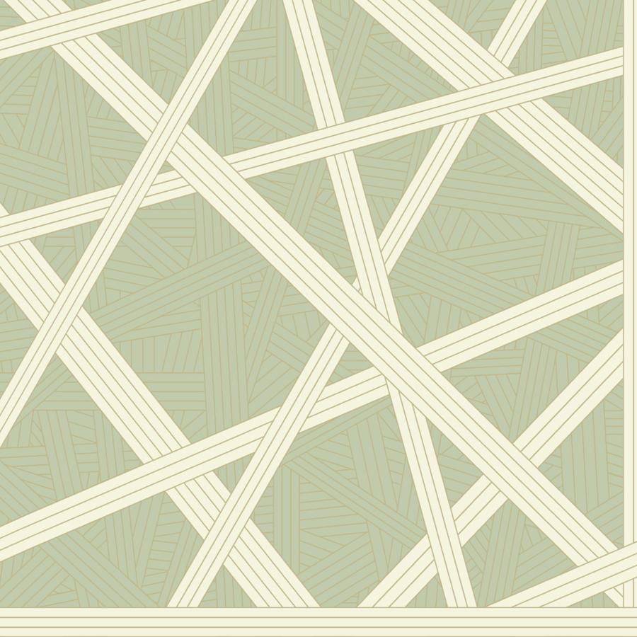 Purchase W4347-130 Nastri Wp, Green Geometric - Kravet Couture Wallpaper - W4347.130.0