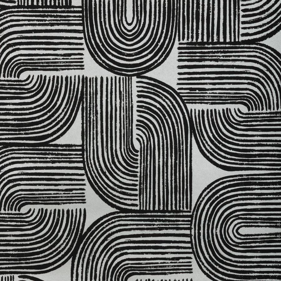 Purchase W4372-811 Kravet Design, Black Geometric - Kravet Design Wallpaper - W4372.811.0