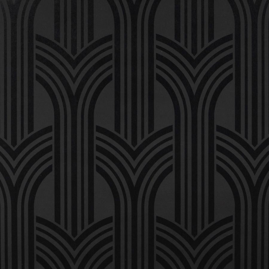 Purchase W4374-8 Kravet Design, Black Geometric - Kravet Design Wallpaper - W4374.8.0