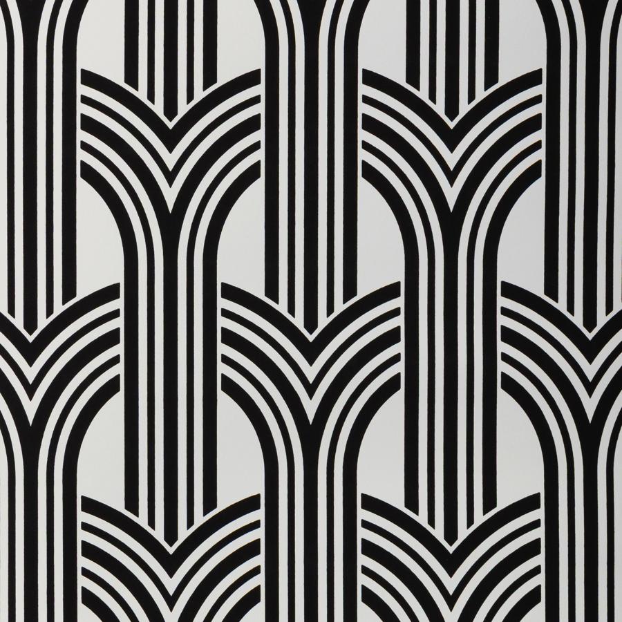 Purchase W4374-81 Kravet Design, Black Geometric - Kravet Design Wallpaper - W4374.81.0