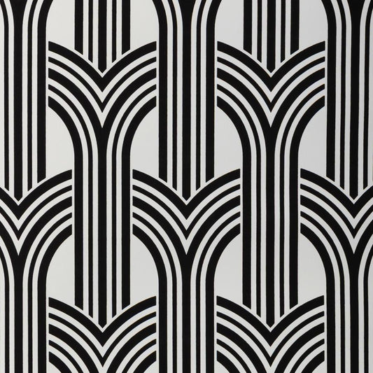 Purchase W4374-81 Kravet Design, Black Geometric - Kravet Design Wallpaper - W4374.81.0