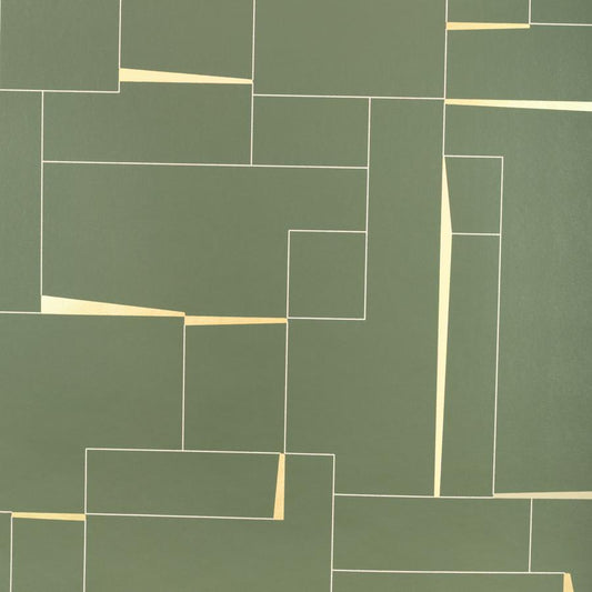 Purchase W4397-316 Counterculture, Green Geometric - Kravet Couture Wallpaper - W4397.316.0