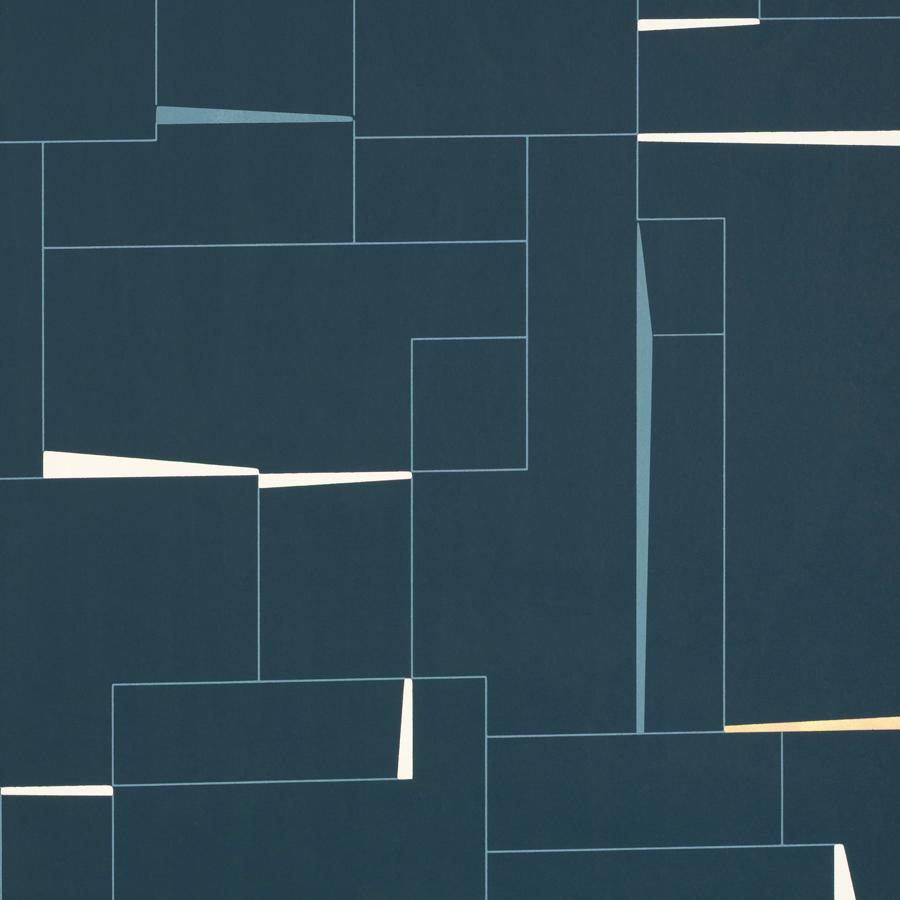 Purchase W4397-50 Counterculture, Blue Abstract - Kravet Couture Wallpaper - W4397.50.0