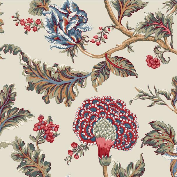 Purchase W4406-195 Kravet Design, Multi Color Floral - Kravet Design Wallpaper - W4406.195.0