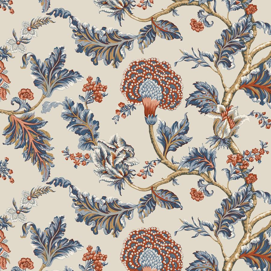 Purchase W4406-524 Kravet Design, Multi Color Floral - Kravet Design Wallpaper - W4406.524.0