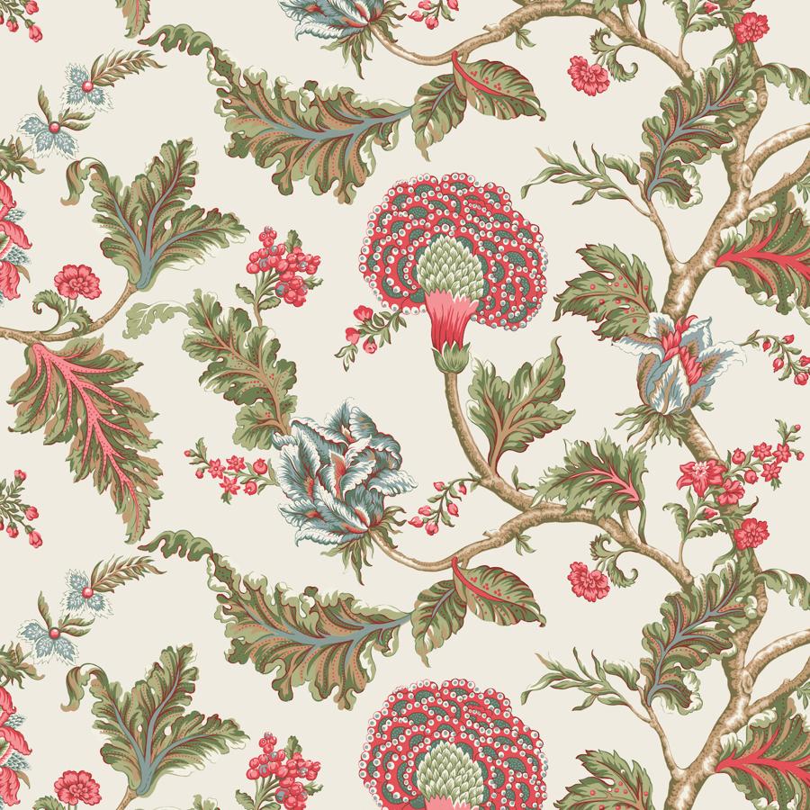 Purchase W4406-73 Kravet Design, Multi Color Floral - Kravet Design Wallpaper - W4406.73.0