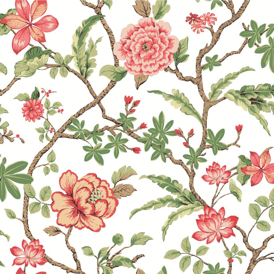 Purchase W4409-73 Kravet Design, Pink Floral - Kravet Design Wallpaper - W4409.73.0