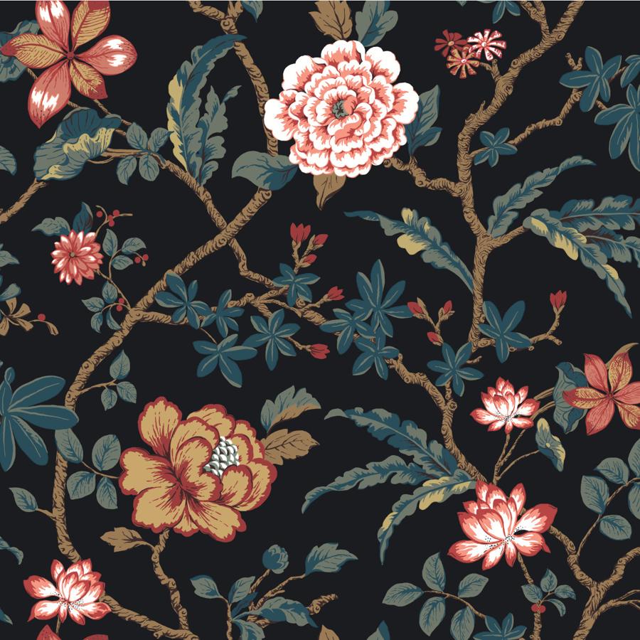 Purchase W4409-819 Kravet Design, Multi Color Floral - Kravet Design Wallpaper - W4409.819.0