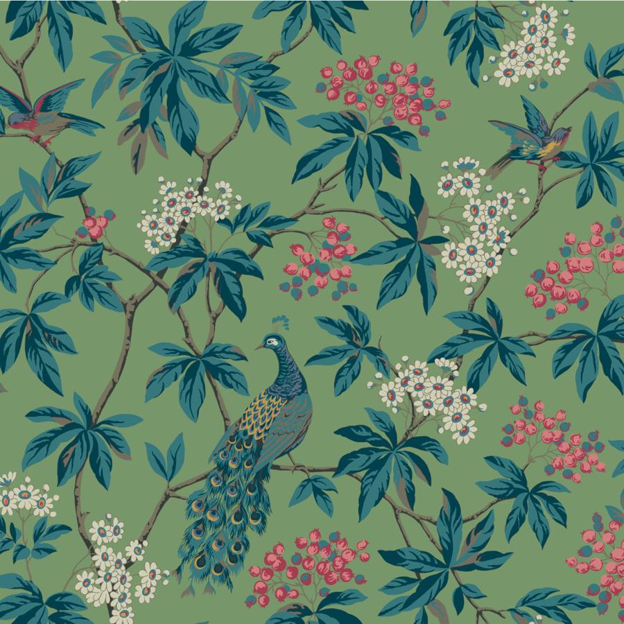 Purchase W4413-335 Kravet Design, Green Botanical - Kravet Design Wallpaper - W4413.335.0