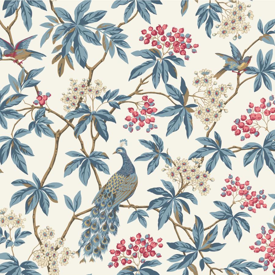 Purchase W4413-517 Kravet Design, Multi Color Botanical - Kravet Design Wallpaper - W4413.517.0