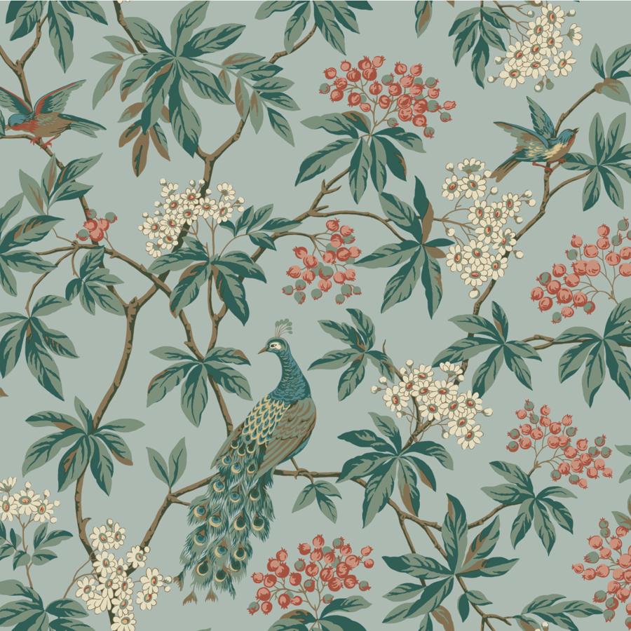 Purchase W4413-535 Kravet Design, Green Botanical - Kravet Design Wallpaper - W4413.535.0