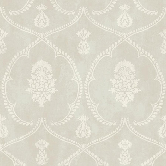 Purchase W4414-11 Kravet Design, Grey Damask - Kravet Design Wallpaper - W4414.11.0
