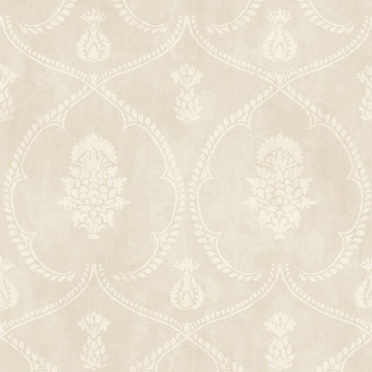 Purchase W4414-16 Kravet Design, Beige Damask - Kravet Design Wallpaper - W4414.16.0