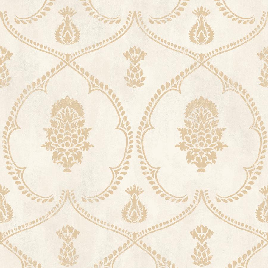 Purchase W4414-4 Kravet Design, Gold Damask - Kravet Design Wallpaper - W4414.4.0