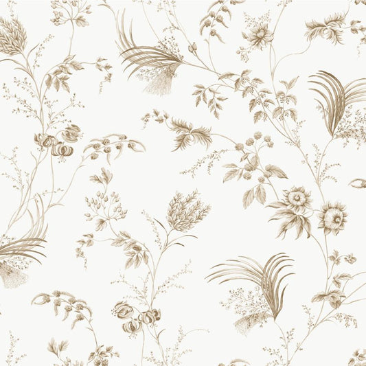 Purchase W4415-106 Kravet Design, Beige Botanical - Kravet Design Wallpaper - W4415.106.0
