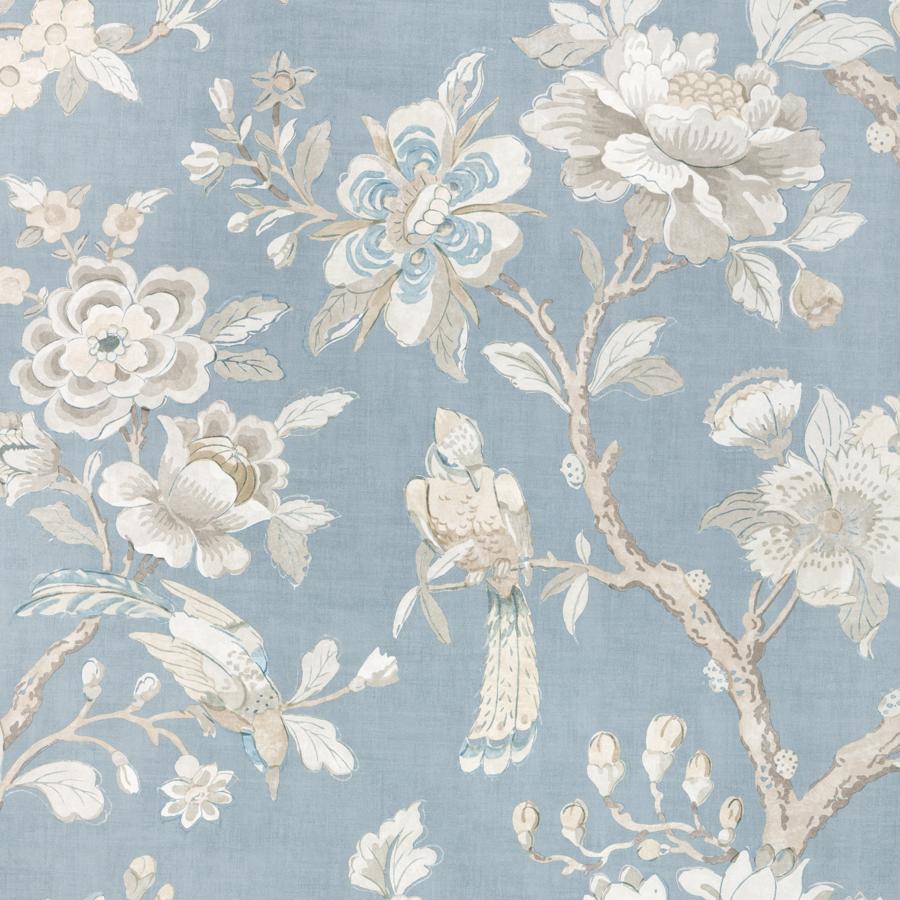 Purchase W4420-516 Symphony Wp, Blue Botanical - Kravet Couture Wallpaper - W4420.516.0