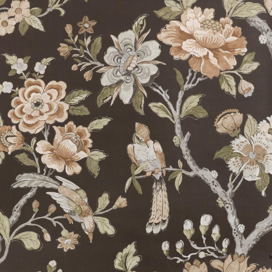 Purchase W4420-66 Symphony Wp, Brown Floral - Kravet Couture Wallpaper - W4420.66.0