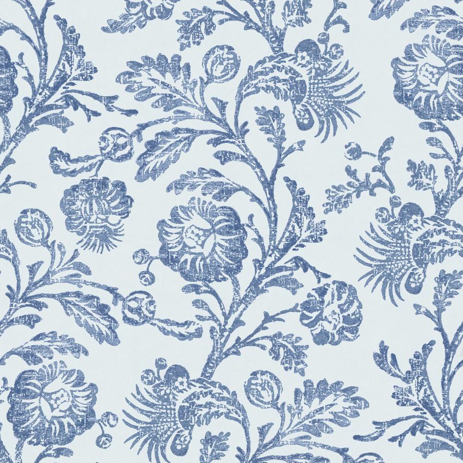 Purchase W4439-5 Eunice Vine Wp, Boca Blue - Kravet Couture Wallpaper - W4439.5.0