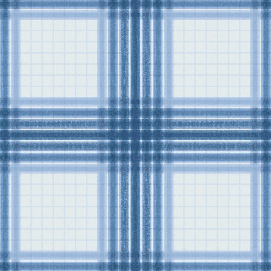 Purchase W4441-5 Wayland Plaid Wp, Boca Blue - Kravet Couture Wallpaper - W4441.5.0