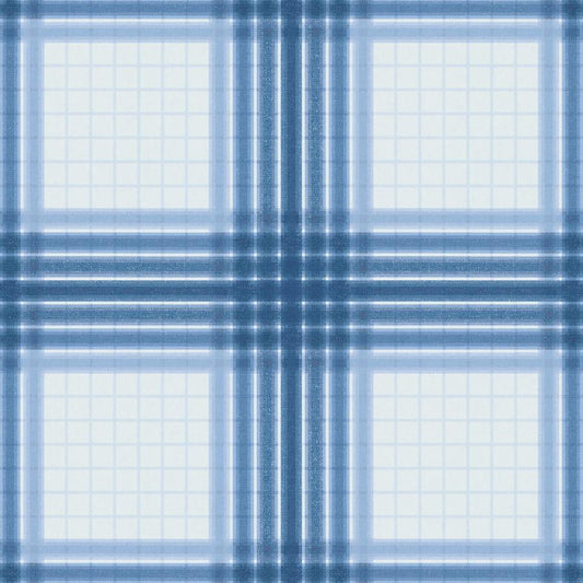 Purchase W4441-5 Wayland Plaid Wp, Boca Blue - Kravet Couture Wallpaper - W4441.5.0